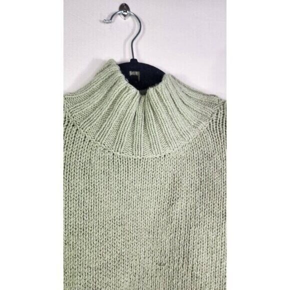 Woolrich Turtleneck Tweed Cropped Sweater Size S/M - Picture 3 of 8